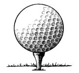 Ball on tee